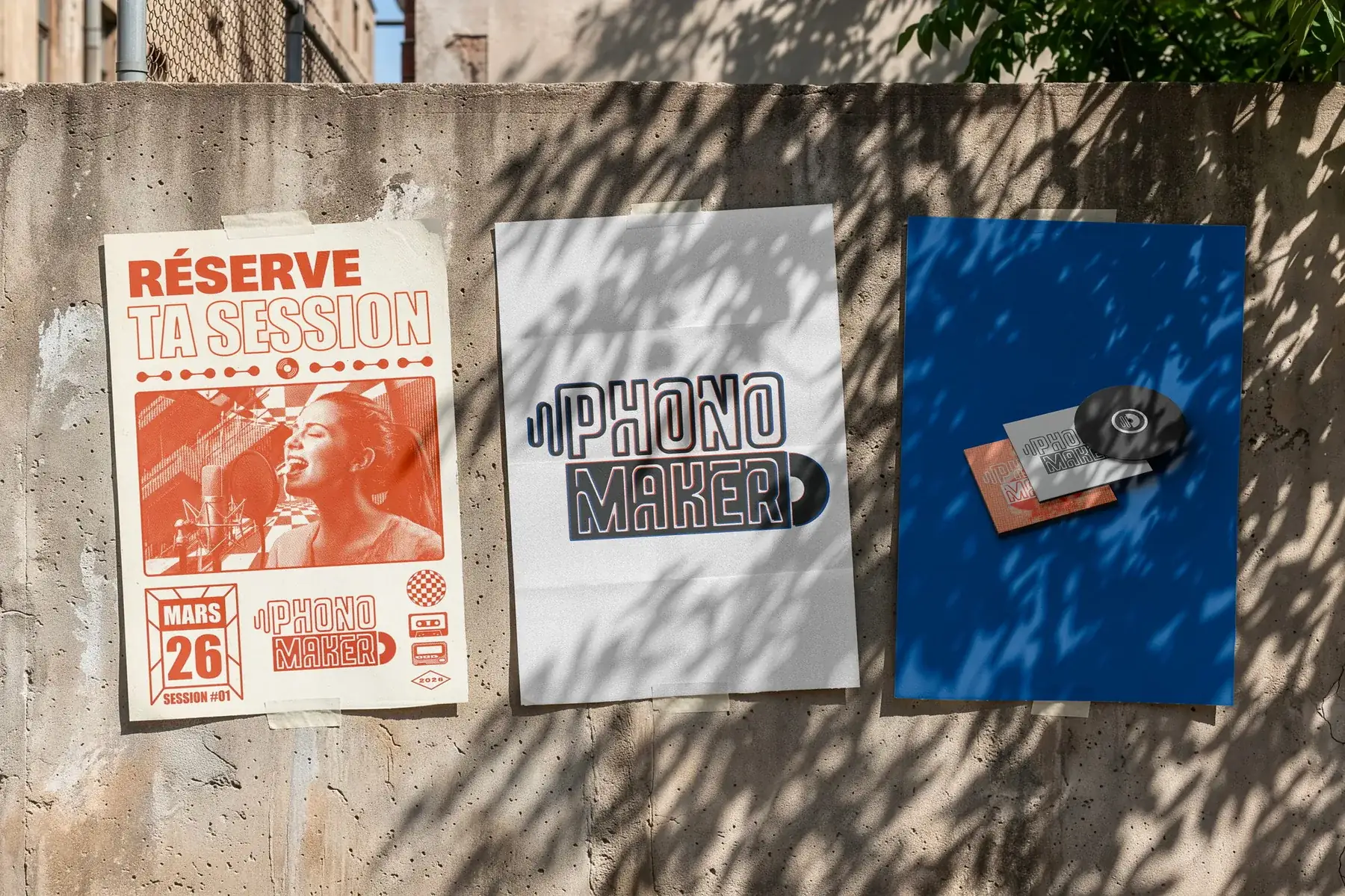 Affiche A1 Phonomaker en affichage sauvage dans la rue